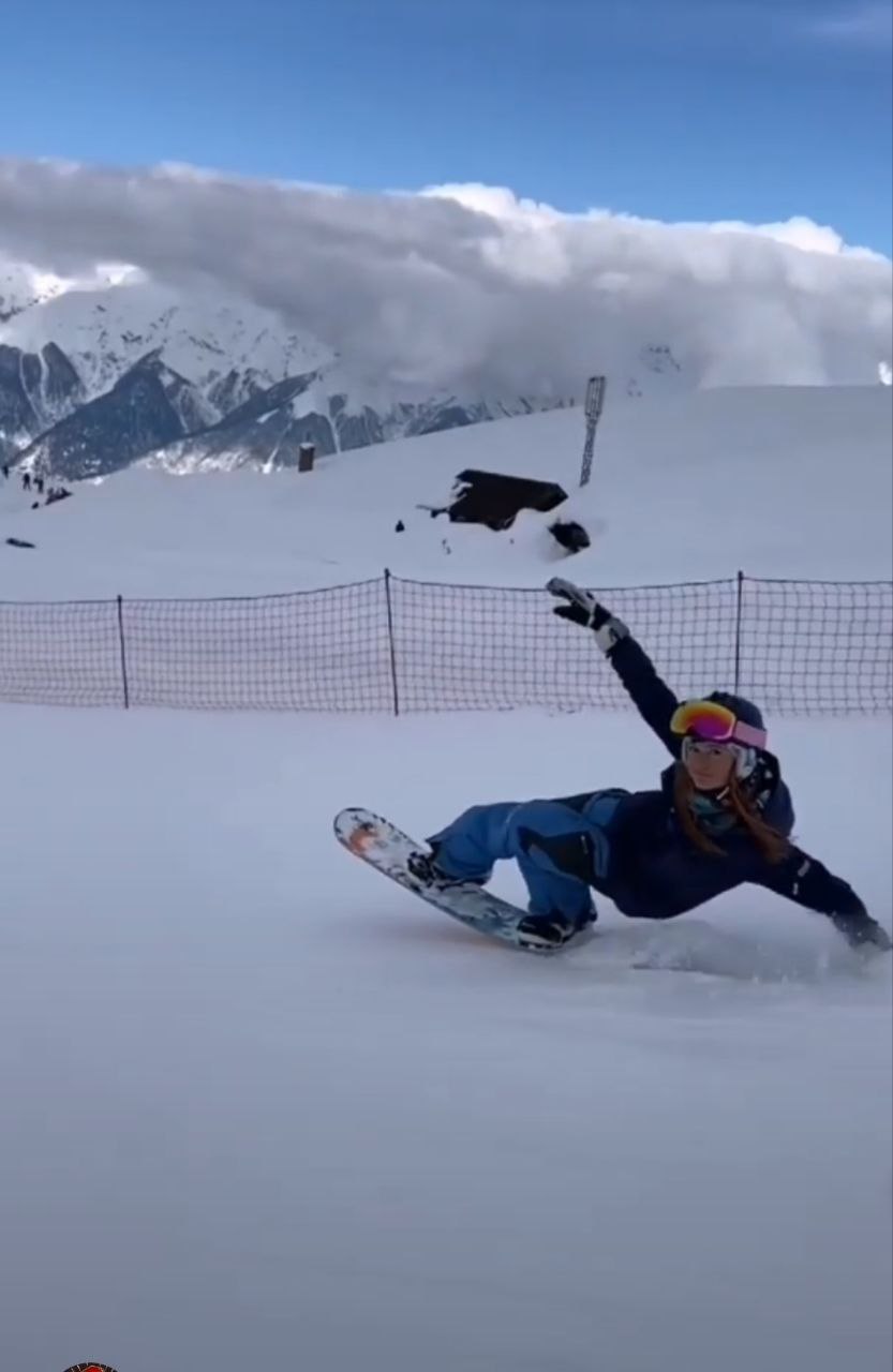 Обучение сноуборду Кристиной