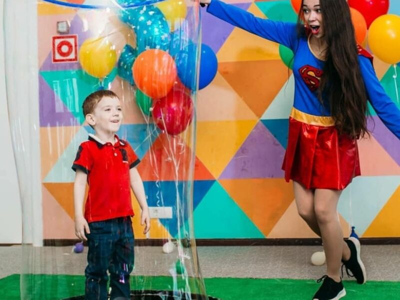 Заказ шоу мыльных пузырей на праздник